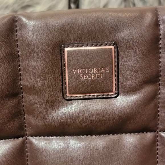 Victorias Secret Brown Puffer Tote Bag - Picture 12 of 12